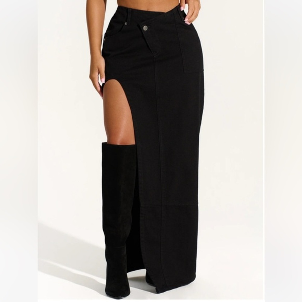 Waxed Denim Sex Skirt main image 1